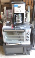 Microwave, small oven, coffe maker
