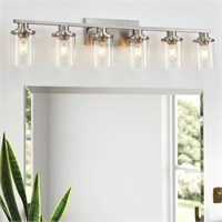 Stambord Brushed Nickel 6 Light Vanity Bathroom Li