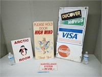 ADVERTISING SIGNS-ARTIC ROOM,HIGH WINDS,ETC.