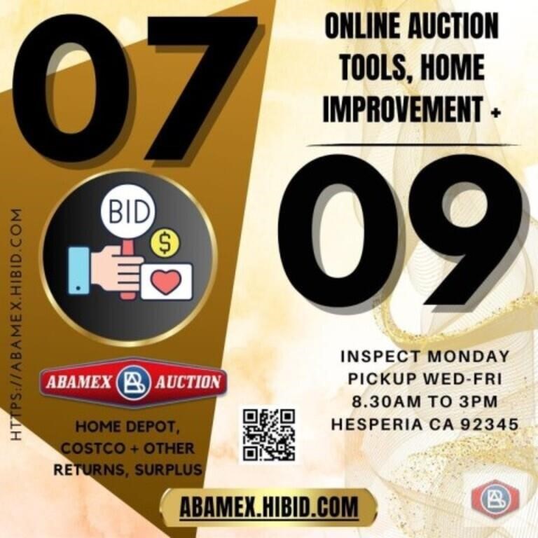 Save the date - July 9 next auction