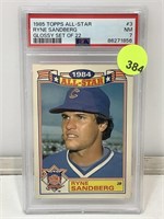 PSA 7 1985 Topps All-Star Ryne Sandberg Glossy