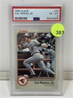 PSA 6 1983 Fleer Cal Ripken Jr. #70 Cased &