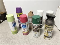 Lot of Paints and Aerosols - Most are about 1/2