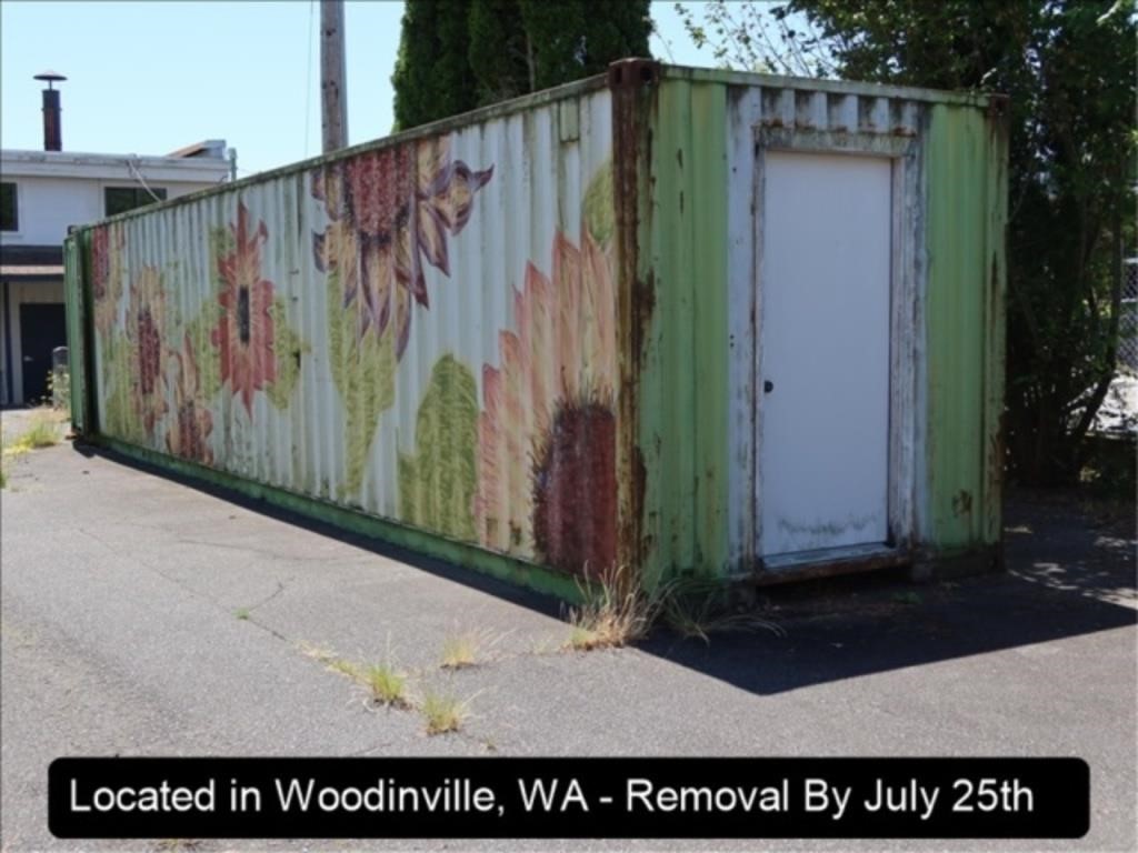 40' CONTAINER W/SHOPBUILT MAN DOOR (ONSITE