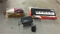 Dynamic car vacuum, Yamaha piano, and shredder