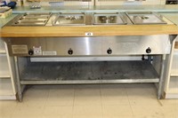 Stainless Steel Chaffing Table with inserts and li