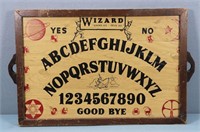 Ouija & Gin Rummy Glass & Wood Board