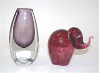 Two various Art Glass decorative pieces
