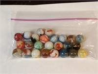 25 vtg Peltier - Christensen & other marbles