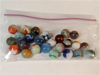 25 vtg Peltier - Christensen & other marbles