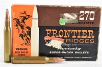 (20rds) 270 Winchester Frontier Cartridges Ammo