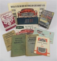 1930's-50's DODGE Operators Manuals