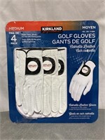 Signature Right Hand Golf Gloves Medium 4 Pack