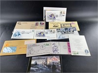 Assorted first day issue stamps and envelopes