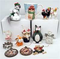 Annalee Christmas Cat, Mug, Ornaments+