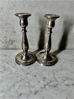 2 Weighted Sterling Candlesticks