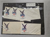 Lot Of 5 Civil War Patriotic Envelopes