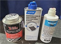 Vulcanizing Cement, Boelube, Norton Sharpening