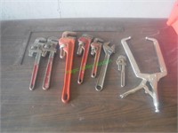 Assorted Pipe Wrenches