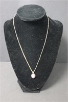 14K Gold Over Sterling Opal/Ruby Necklace
