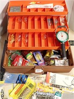 Fishing tacklebox with lots of goodies