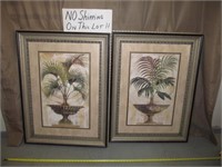 Pair of Tropical Ornate Framed Art Prints