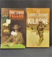 2 Louis L'Amour Paper Back Western Books