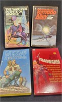 4 Science Fiction Paper Back Books 50's & 60's