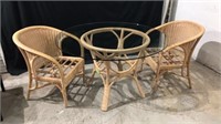 LANE Wicker Dining Table & Chairs W11C