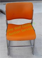 Vintage Stackable Orange Retro Chair