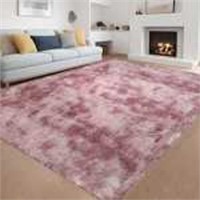 8x6 Pink Purple Area Rug