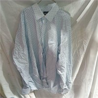Stafford Blue Slim Fit Long Sleeve Button Shirt