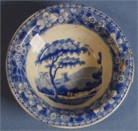 Spode blue & white pattern small bowl