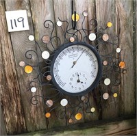 Outdoor Clock and Thermometer