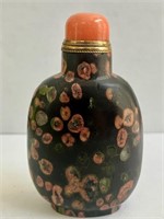 Pink Spotted Snuff Opium Bottle