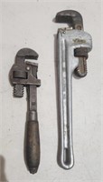 14" Ridgid Alum. & 10" Vintage Pipe Wrenches