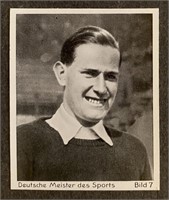 TENNIS: Scarce German BERGMANN Tobacco Card (1933)