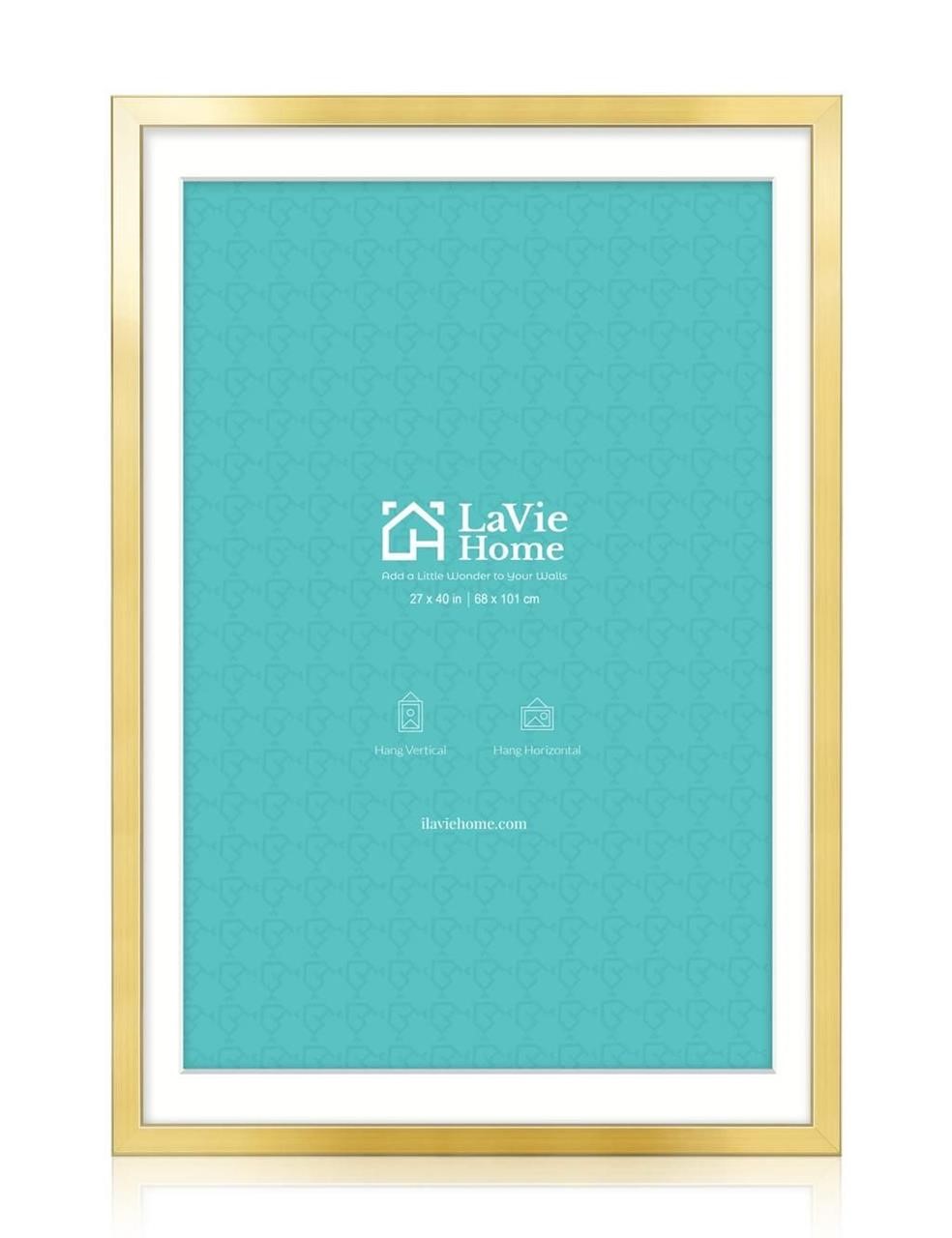 LaVie Home 27x40 Picture Frame Gold Poster Frame