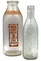 Herriman's Quart Milk and Sam L. Stone Pop Bottle