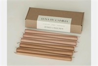 LUNA BY CAMILIA 12 INCH TAPER CANDLES 10PCS COTTON