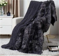 REVERSIBLE SHERPA BLANKET 80x60IN