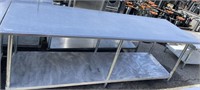 WORK TABLE 96" X 30" STAINLESS STEEL