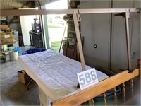 Full size bed frame and headboard
