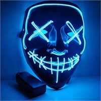 Tested LED Mask Halloween Mask Light up Cosplay