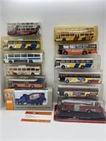 Box Lot of Various Model Buses and Trucks