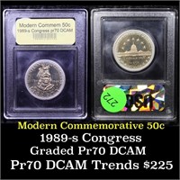 Proof 1989-S Congress Modern Commem Half Dollar 50
