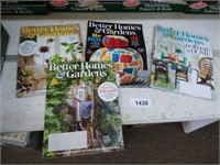 (4) Better Homes & Gardens Magazines