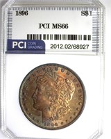 1896 Morgan MS66 LISTS $475