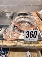 Depression Glass Bowls -Pink(Kitchen)