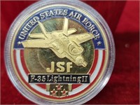 Colorized Air Force Coin